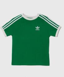 Adidas gyerek pamut póló zöld, nyomott mintás - zöld 170 - answear - 10 390 Ft