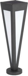 V-TAC napelemes lámpatest, 63cm magas, fekete házzal és meleg fehér fénnyel - 23350