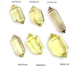  Obelisc Cuart Lemon Cristal Natural 2 Varfuri - 1 Buc - concepttropic - 24,00 RON