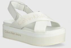 Calvin Klein Jeans szandál FLATFORM SANDAL SLING IN MR fehér, női, platformos, YW0YW01362 - fehér Női 37