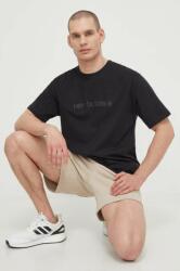 New Balance pamut póló fekete, férfi, nyomott mintás, MT41559BK - fekete S