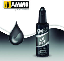 AMMO by MIG Jimenez AMMO ACRYLIC SHADER Ash Black 10 ml (A. MIG-0858)