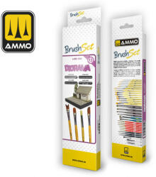 AMMO by MIG Jimenez AMMO Dioramas Brushes Set (A. MIG-7613)