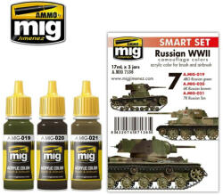 AMMO by MIG Jimenez AMMO Russian WWII Camouflage Colors 6 x 17 ml (A. MIG-7136)