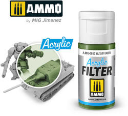 AMMO by MIG Jimenez AMMO ACRYLIC FILTER Military Green 15 ml (A. MIG-0813)