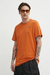 G-Star Raw pamut póló narancssárga, férfi, nyomott mintás - narancssárga XL