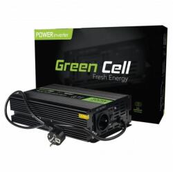 Green Cell UPS invertor cu incarcator 12/220 V DC/AC 300/600W unda sinusoidala pura /unda sinusoidala pura/ pentru seminee si sobe pentru incalzire GREEN CELL (GC-INVERT-12V-300W-INV07)