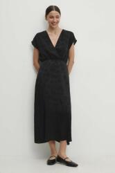 ANSWEAR ruha fekete, midi, harang alakú - fekete M - answear - 24 990 Ft