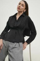 ANSWEAR ing női, galléros, fekete, regular - fekete L - answear - 25 990 Ft