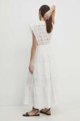 ANSWEAR pamut ruha fehér, maxi, harang alakú - fehér M/L - answear - 29 990 Ft