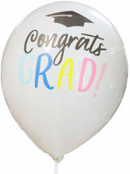 Gumi lufi ballagás sapka színes "Congrats Grad! " 5 db/csomag 644794 (644794)