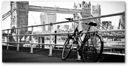  Wallmuralia. hu Akrilüveg fotó Kerékpár londonban 120x60 cm 2 fogantyú