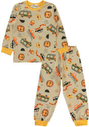 Civil Állatos bézs kisfiú pizsama (Méret 104-110)