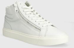 Calvin Klein bőr sportcipő HIGH TOP LACE UP W/ZIP fehér, HM0HM01476 - fehér Férfi 41