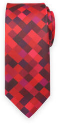 Willsoor Férfi nyakkendő pixeles mintával a piros árnyalataiban 16801