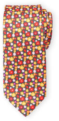 Willsoor Férfi nyakkendő piros-narancs virágmintával 16807