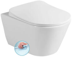 Sanovit AVVA fali WC - rimless - perem nélküli - rejtett szerelésű - mély öblítésű (100314) - temo