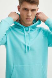Under Armour felső Rival Fleece türkiz, sima, kapucnis, 1379757 - türkiz L