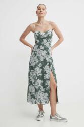 Abercrombie & Fitch ruha zöld, midi, harang alakú - zöld M - answear - 44 990 Ft
