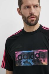 Adidas t-shirt TIRO fekete, férfi, nyomott mintás, IP3781 - fekete XL
