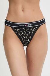 Tommy Jeans tanga fekete, UW0UW05382 - fekete M
