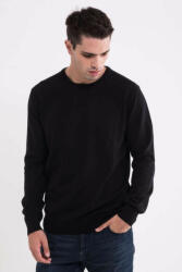 Legend World Wide LW9188 Kereknyakú pamut férfi pulóver Legend World Wide, Black-XL (lw9188bl-xl)