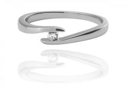 Moon Diamonds - Gyémántot ölelő fehérarany gyűrű 50-00812-1255F/50 (50-00812-1255F-50)