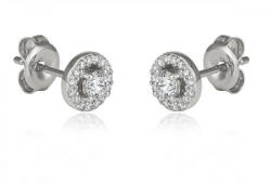 Moon Diamonds - Gyémántköves fehérarany fülbevaló 30-00327-1255F (30-00327-1255F)