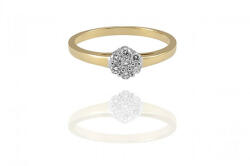 Moon Diamonds - arany gyűrű gyémánt virággal 50-01283-1252F/54 (50-01283-1252F-54)