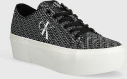 Calvin Klein sportcipő FLATFORM+ CUPSOLE LOW LACE CS MR fekete, női, YW0YW01420 - fekete Női 39