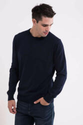 Legend World Wide LW9188 Kereknyakú pamut férfi pulóver Legend World Wide, Navy-S (lw9188nv-s)