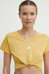 Adidas edzős póló Training Essentials sárga, IS3966 - sárga S