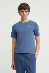 G-Star t-shirt fehér, férfi, sima - kék L
