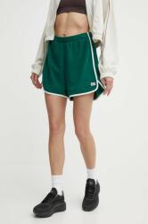 Reebok Classic rövidnadrág Retro Court női, zöld, sima, magas derekú, 100075521 - zöld M