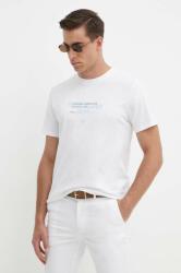 Pepe Jeans pamut póló CINTHOM fehér, férfi, nyomott mintás, PM509369 - fehér S