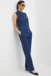 Calvin Klein Jeans farmer kezeslábas galléros, pamut, J20J222840 - kék XS