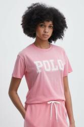 Ralph Lauren pamut póló női, rózsaszín, 211935591 - rózsaszín L