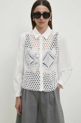 ANSWEAR pamut ing női, galléros, fehér, regular - fehér M/L - answear - 16 990 Ft