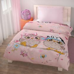 Kvalitex Lenjerie de pat pentru copii din bumbac PUHU roz , 140 x 200 cm, 70 x 90 cm, 140 x 200 cm, 70 x 90 cm