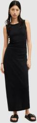 AllSaints pamut ruha KATARINA DRESS fekete, maxi, testhezálló, W009DA - fekete 36