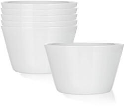 BANQUET Set de 6 boluri din ceramică Banquet LUCA , 13, 1 cm, alb Castron
