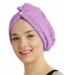 4home Uscare rapidă terry păr turban de păr violetliliac