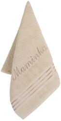 BellaTEX Prosop frotir Bellatex cu broderie Mummy bej, 50 x 100 cm, bej Prosop
