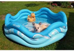 4-Home Piscină gonflabilă pentru câini Alcott, 121, 9 x40, 6 x 121, 9 cm, albastru
