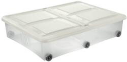 Tontarelli Cutie de depozitare cu capac Tontarelli Stockbox28 l, transparent/alb