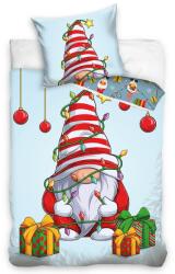 4-Home Lenjerie de pat de Crăciun din bumbac Elf cucadouri , 140 x 200 cm, 70 x 90 cm