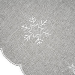4home Față de masă de Crăciun Fulgii de zăpadă gri , 35x 160 cm, 35 x 160 cm Fata de masa