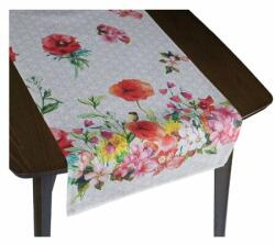 BellaTEX Traversă de masă Bellatex Flowers roz , 40 x 135 cm Fata de masa