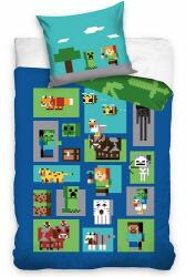 4-Home Lenjerie de pat pentru copii Minecraft Figure, 140 x 200 cm, 70 x 90 cm Lenjerie de pat