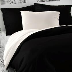 Kvalitex Lenjerie de pat satin Luxury Collection negru /alb , 240 x 220 cm, 2 buc 70 x 90 cm